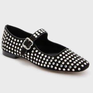 Sam Edelman Black Michaela Gem Flats - size 8